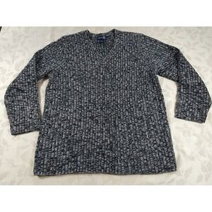 Venezia Jeans Clothing Pullover Sweater Ladies 18/20 Gray/Black/White Warm (552)